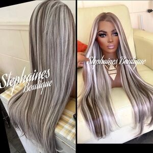 Human Hair Blended Lace Front Wig